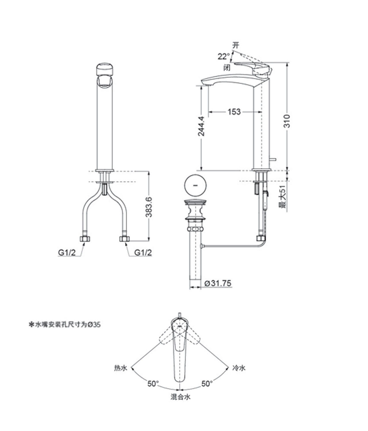 TOTO面盆龍頭TLG09305B進口陶瓷閥芯